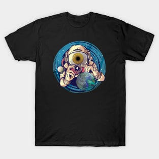 Astronaut Camera - Space Photography T-Shirt